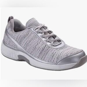 Orthofeet Sandy Sneakers Women's 10D Silver Gray Low Athletic Orthopedic Shoes